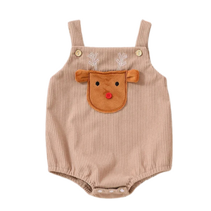 Corduroy Romper - Reindeer